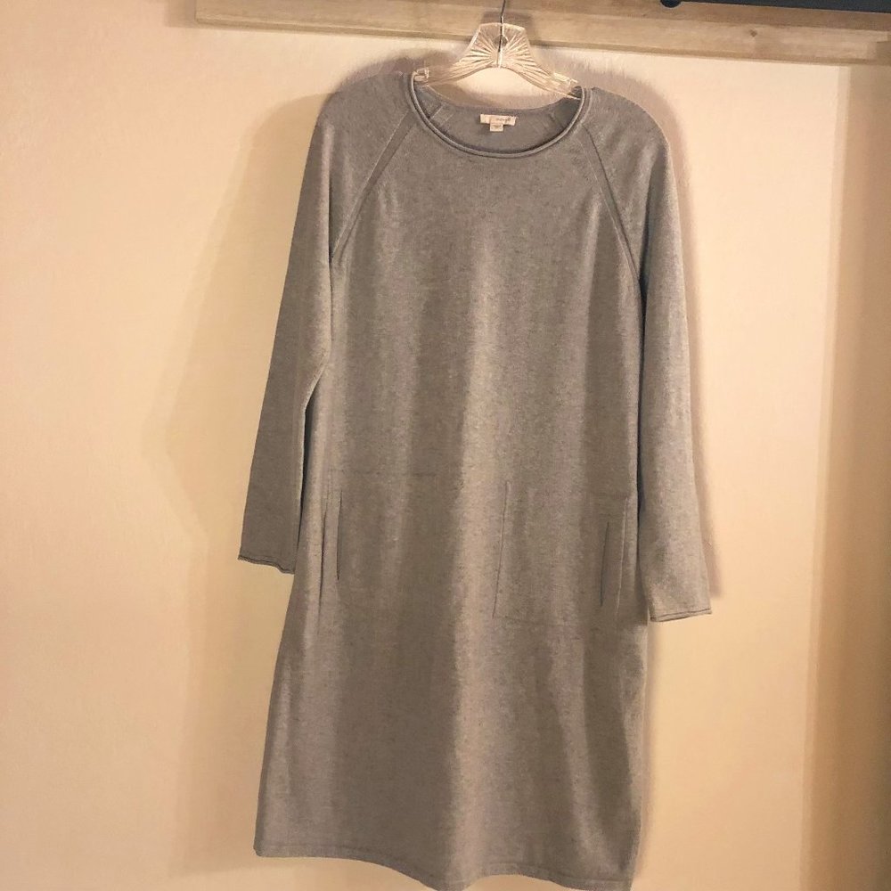 Pure Jjill gray sweater dress